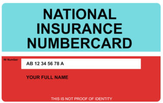 karta NI Nacionale insurance